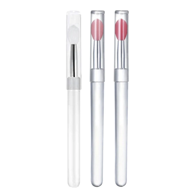 

10PCS Portable Silicone Lip Brush Single Soft Lipstick Brushes Lip Makeup