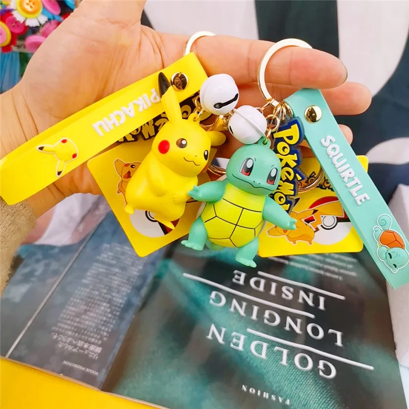 

Pokemon Elf Pikachu Psyduck Keychain Pokemon Pendant Couple Cartoon Hanging Ornaments