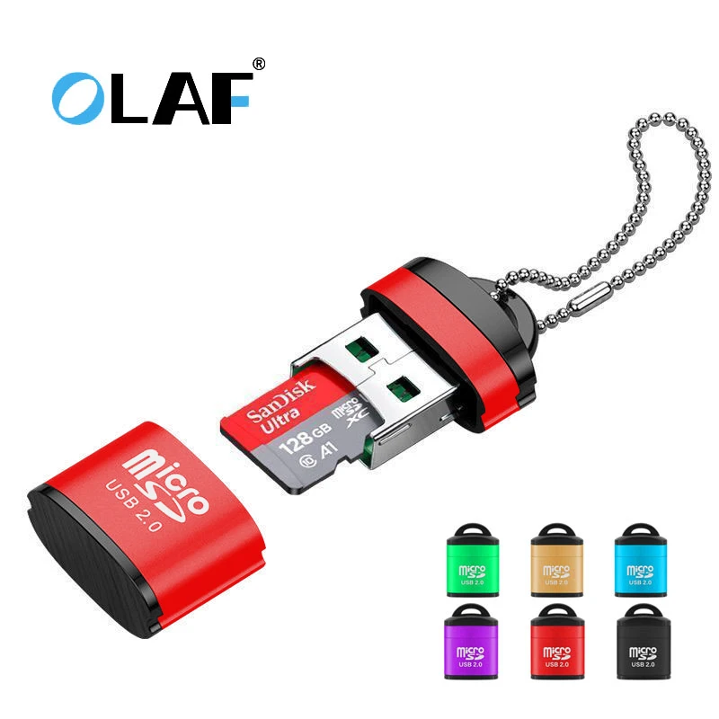 Olaf USB Micro SD TF Card Reader USB 2.0 Mini Mobile Phone Memory Card Reader High Speed USB Adapter For Laptop Accessories