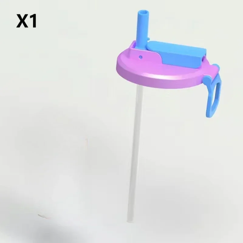 

Крышка банки с газировкой и соломинкой из силикона