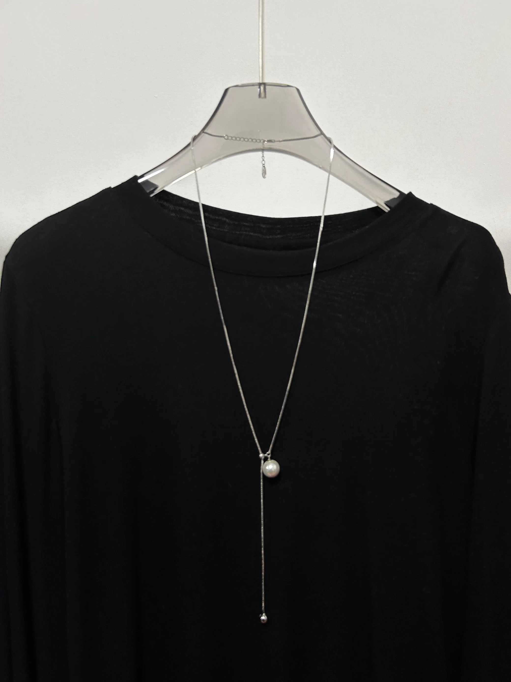 Pearl Necklace Women 2024 New Popular Light Luxury Elegant High-End Sweater Chain Long Decorative Accessories Pendant