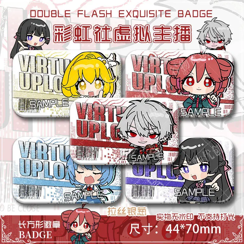Фото Аниме ANYCOLOR NIJISANJI Vtuber Kuzuha Kasane Teto значок куртка джинсы булавка на лацкан коллекция брошь орнамент подарок на Хэллоуин №1