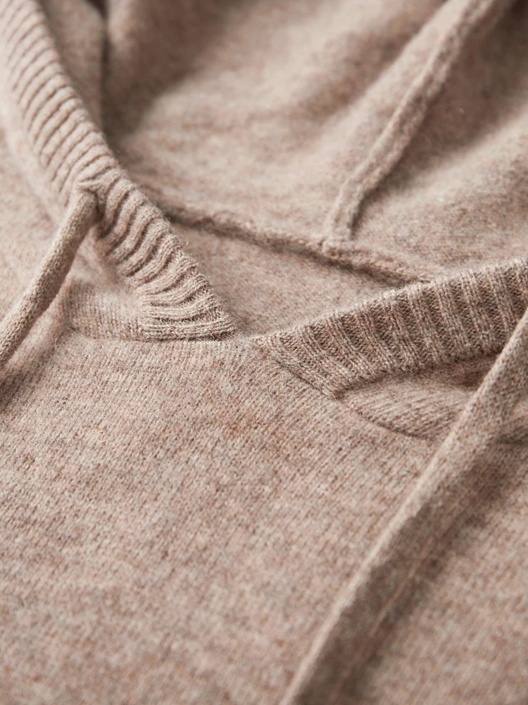 Мужская трикотажная толстовка из 100% мериносовой шерсти модная повседневная