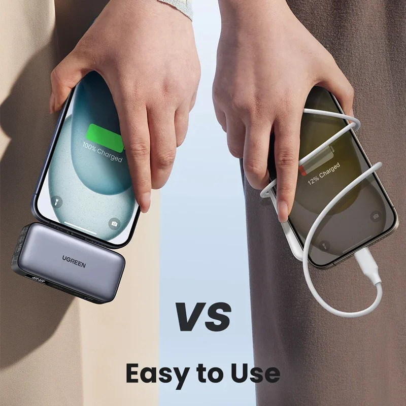 UGREEN Мини Портативный Power Bank 5000 мАч 22 5 Вт Быстрая зарядка Высококачественный