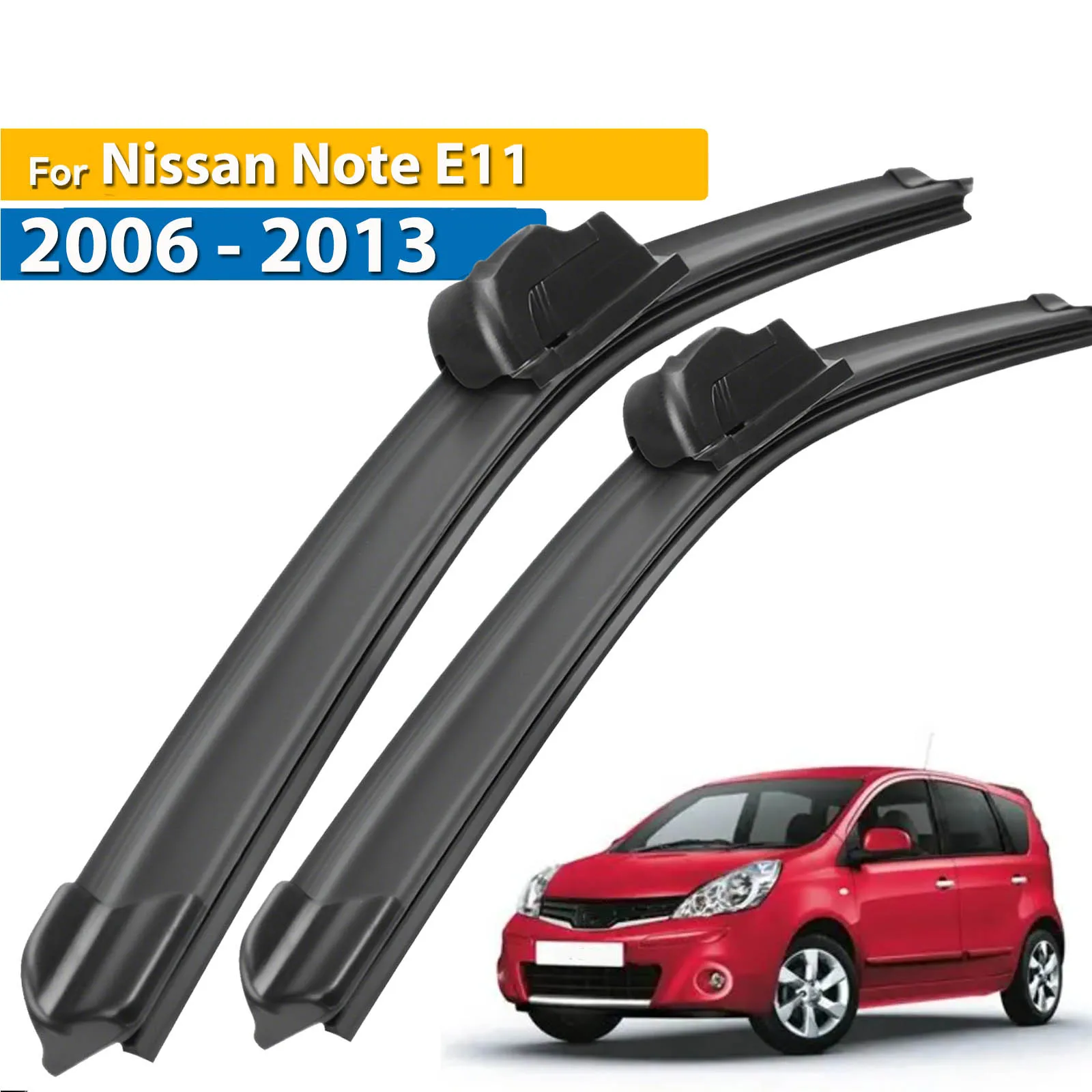 

Щетки стеклоочистителя Erick's LHD для Nissan Note E11 2006-2013, щетки стеклоочистителя лобового стекла, щетки от дождя 24 дюйма + 14 дюймов