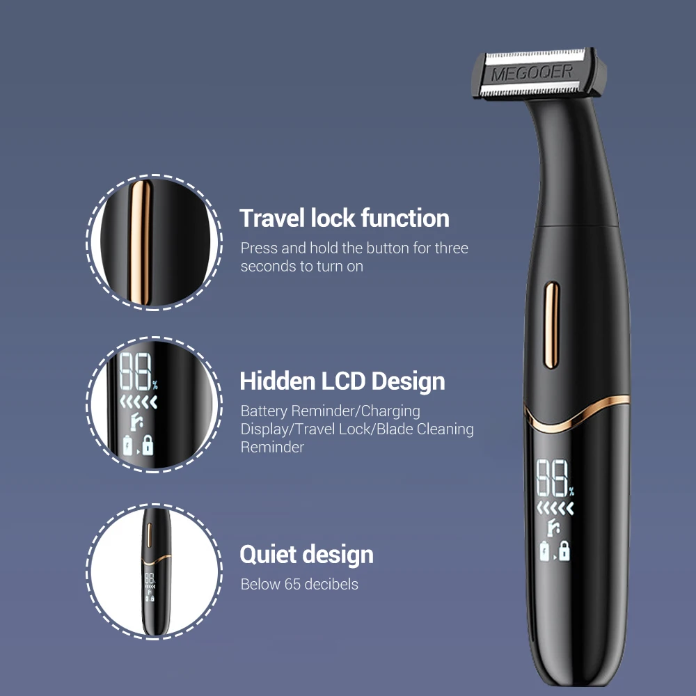 3 в 1 Электробритва Триммер для волос с бородой Бритва мужчин носа бровей тела