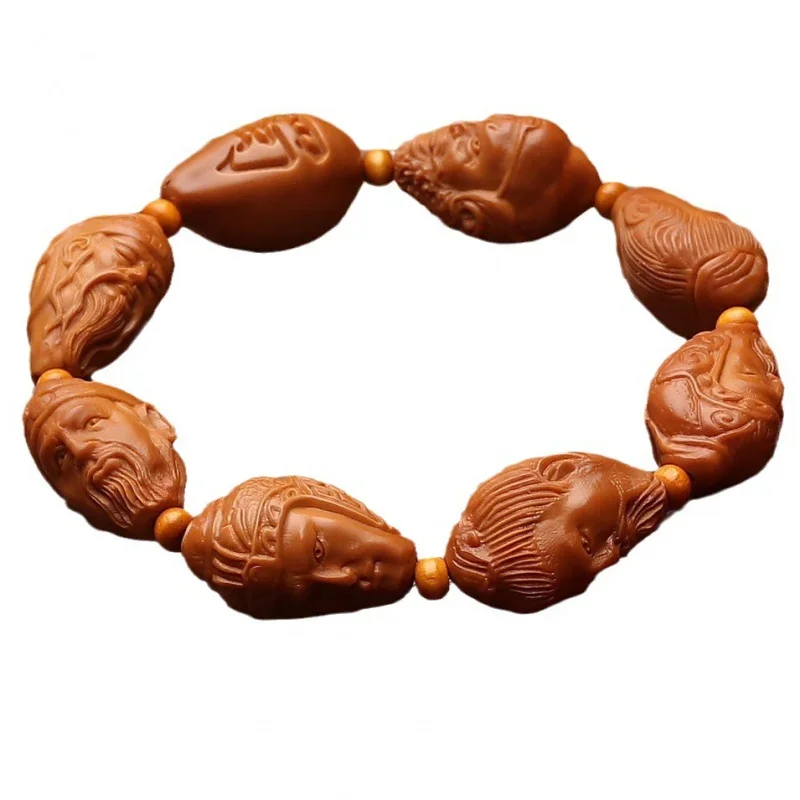 Мужской браслет Shu Kingdom Seven из оливкового ореха ручная резьба изысканный нож