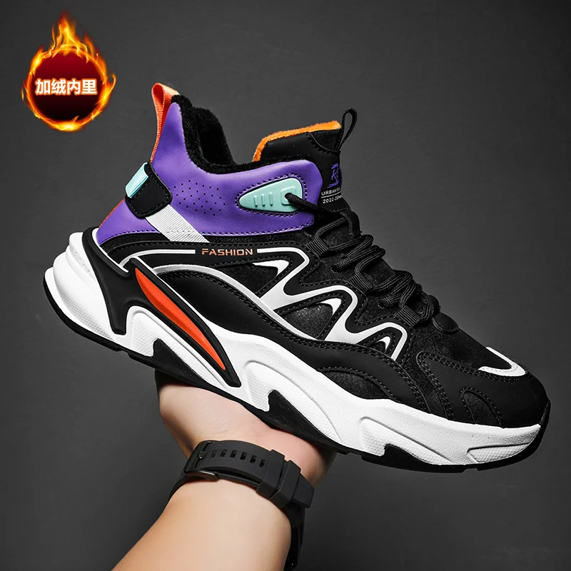 

Зимняя кожаная обувь из микрофибры и хлопка, кашемировая Баскетбольная обувь, спортивная женская обувь 2023