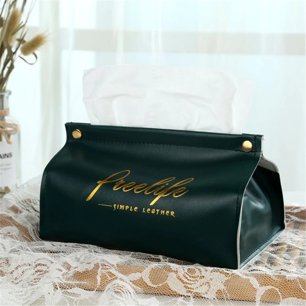 

Leather Tissue Box Car Tissue Container Desktop Paper Holder for Living Room Kitchen Napkin Organizer Home Storage Accessories