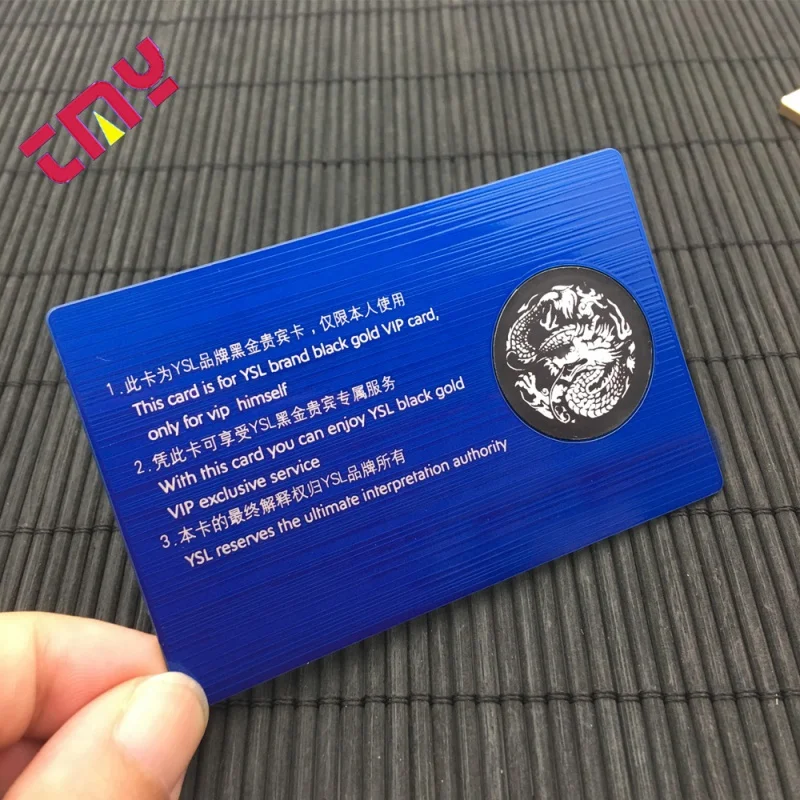 

customizd designEtched Custom Personalized Smart NFC Metal Business Card For Sale