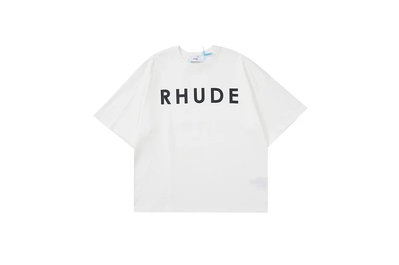 

2023 лучшая одежда с простым логотипом ревеня, женские и мужские футболки с принтом, футболки в стиле хип-хоп, Повседневная Мужская хлопковая футболка унисекс с логотипом ревеня