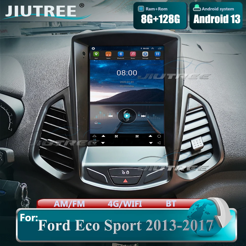 

Автомобильный радиоприемник Android 13 для Ford EcoSport Eco Sport 2014 2015-2018, мультимедийный плеер, стерео, GPS-навигация для Carplay, автомобильное головное уст...