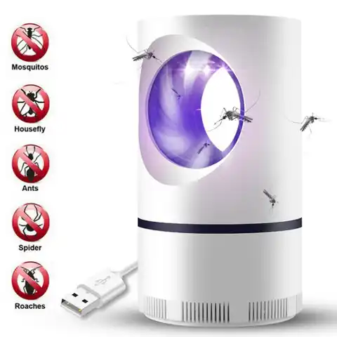USB инсектицидная лампа фотокаталитический безызлучательной Mosquitoe Элиминатор Mute комаров насекомых Ловушка для насекомых Zapper файлы ловушка
