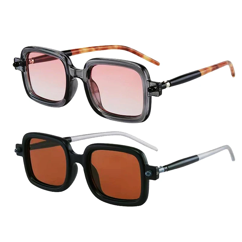 

2022 New Classic Vintage Square Sunglasses Women Oversized Sunglasses Women Men Retro Black Luxury Sun Glasses Goggle UV400