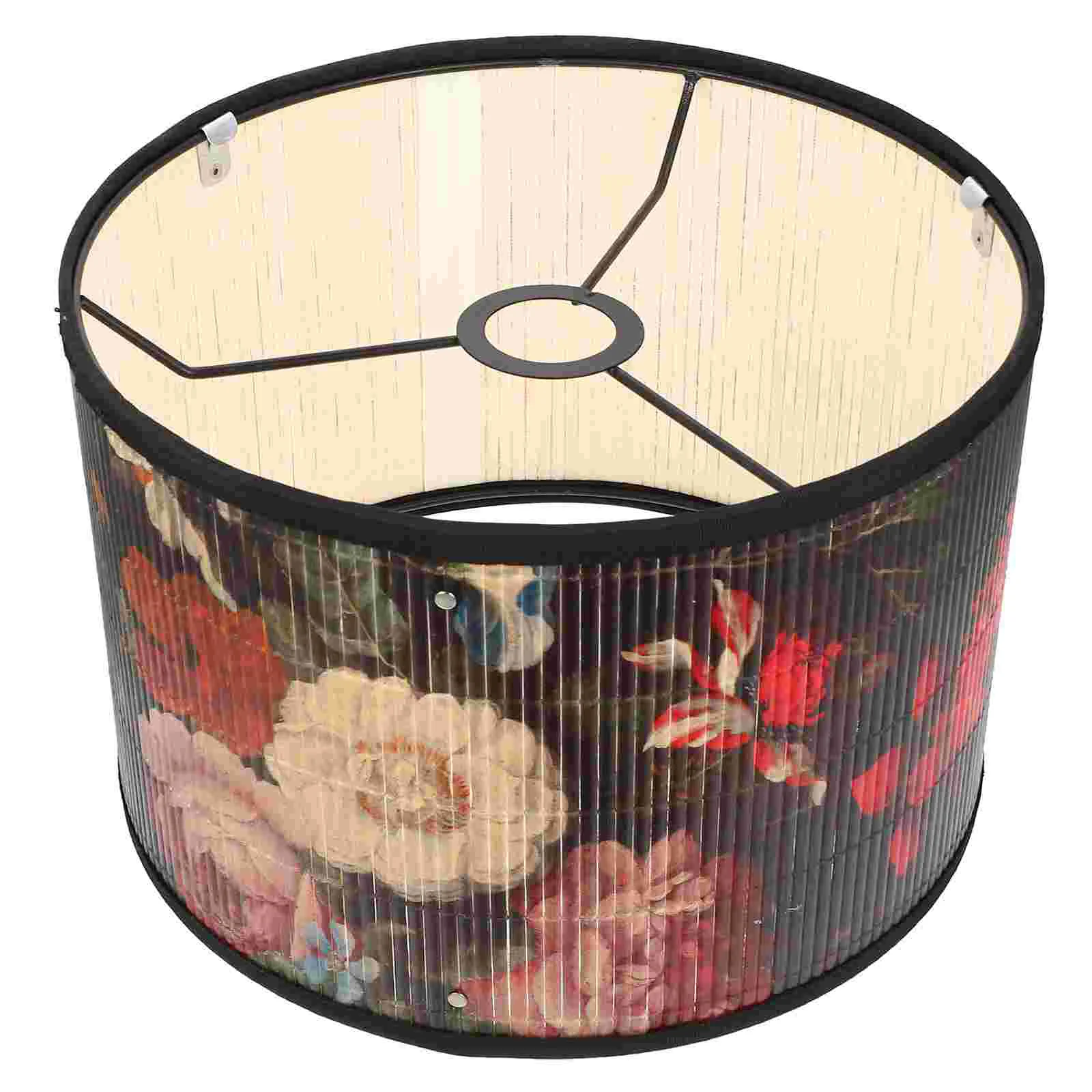 

Lampshade Purple Home Decor Practical Bedside Housewarming Gift Metal Flowery Cover