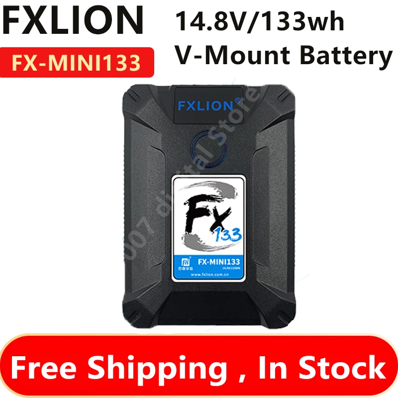 

FXLION MINI133 14.8V/9.0AH/133WH V-Mount Camera Battery for Cameras, Camcorders,Large LED