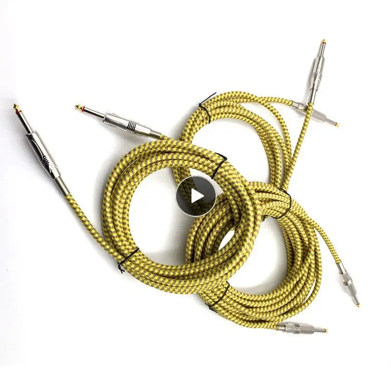 

3/5/10M Guitar Cable Premium Electric Instrument Bass Cable AMP Cord Noise Reduction Audio Shielding Cable Guitar Accessories