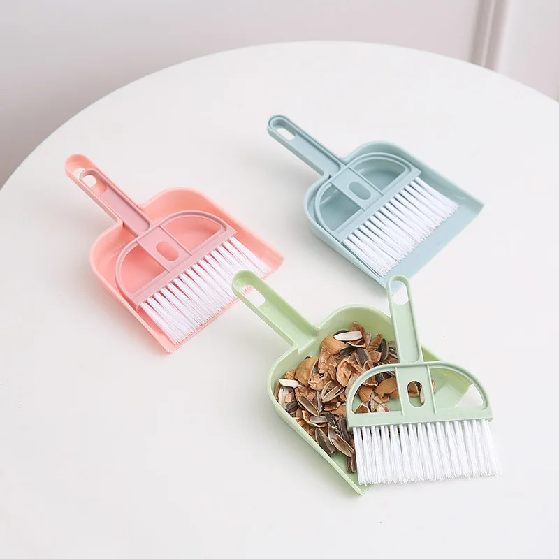 Household Cleaning Appliances Mini Desktop Broom Dust Pan Set Car Broom Sweep Bed Hair Garbage Shovel Sweep Keyboard Brush