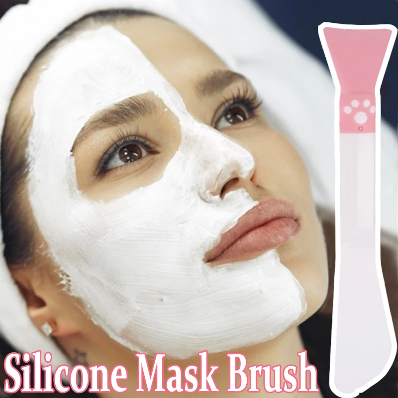 

1Pcs Double-headed Face Mask Brush Soft Silicone Facial Stirring Cleansing Applicator Professional DIY Cosmetic Beauty Care Tool