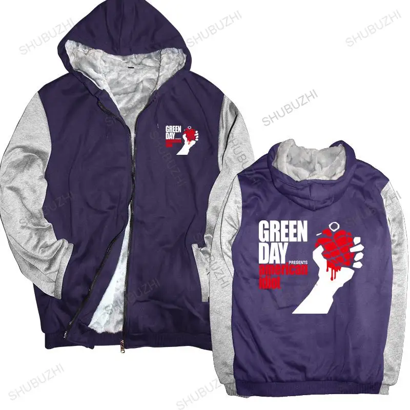 

brand winter hoodie warm coat Green Day ' AMERICAN IDIOT ALBUM COVER ' thick hoody - Nuevo y Oficial brand winter jacket