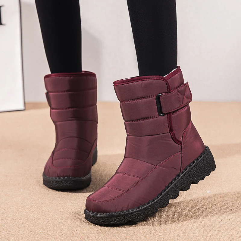 

2023 Winter Women Ankle Boots with Platform Shoes Woman Snow Boots Waterproof Low Heels Boot Female Botas Femininas Size 35-43