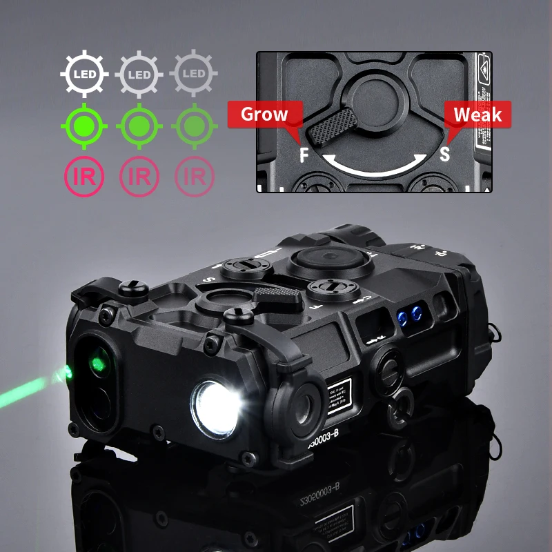 WADSN NEW Тактический Eotec Metal OGL Surefire M600 M300 Фонарик Оружие для охоты Красный Зеленый ИК-лазерный переключатель AXON Подходит для рейки 20 мм PEQ (art.: 3920cd4f04a91) - 3920cd4f04a91