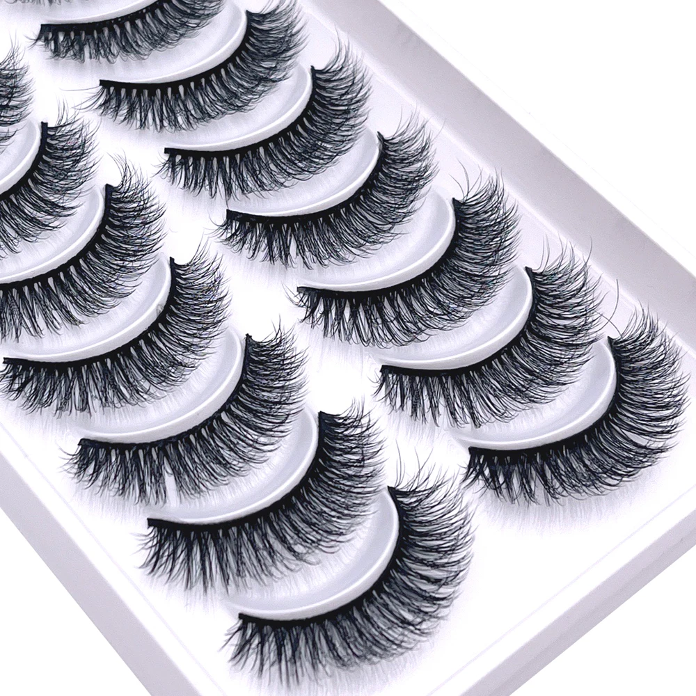 Новинка 2/10 пар Натуральные Искусственные технические длинные ресницы для