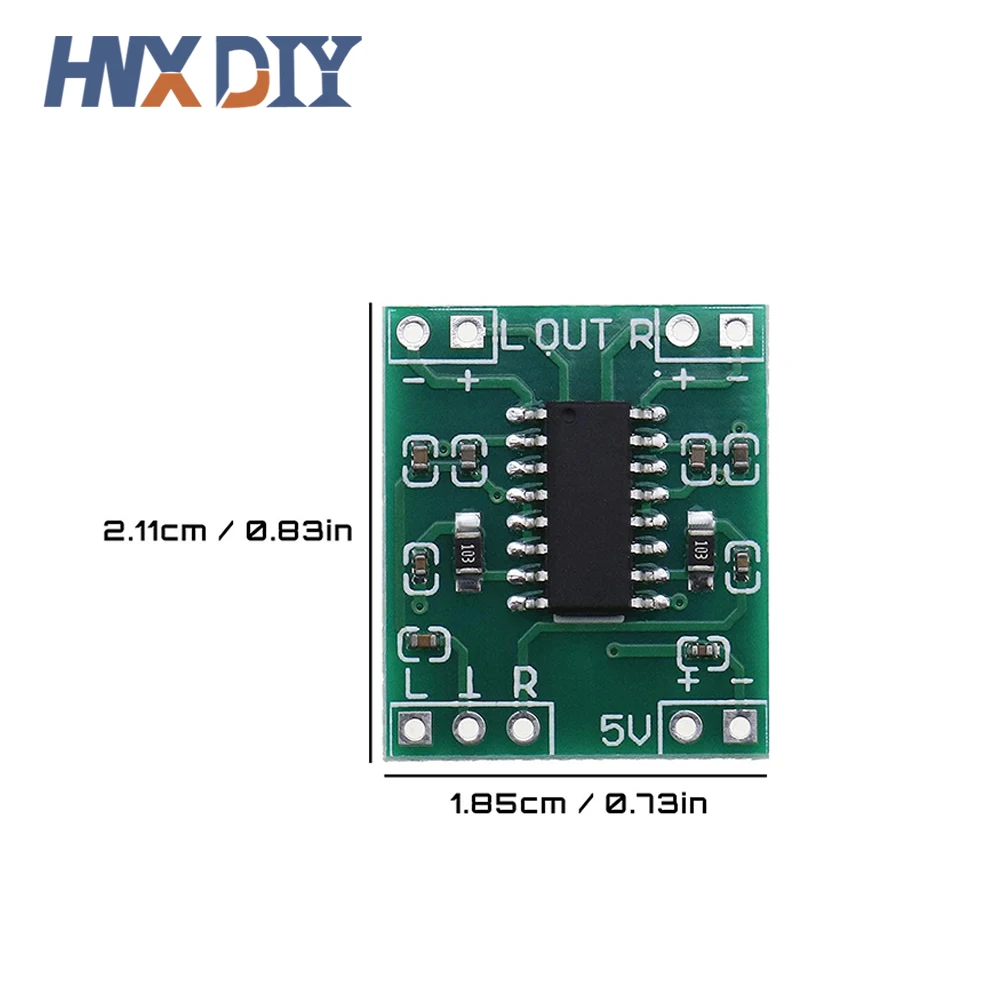 10 шт. Mini PAM8403 2*3 Вт плата цифрового усилителя класса D модуль аудио динамика звук от