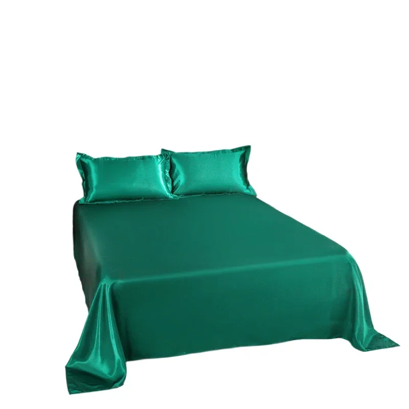 3 шт./лот комплект простыней из искусственного шелка размера queen-size роскошный