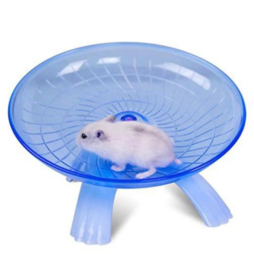 

Pet Hamster Flying Saucer Exercise Squirrel Wheel Hamster Mouse Running Disc Rat Toys Cage Small Animal Hamster Accessories