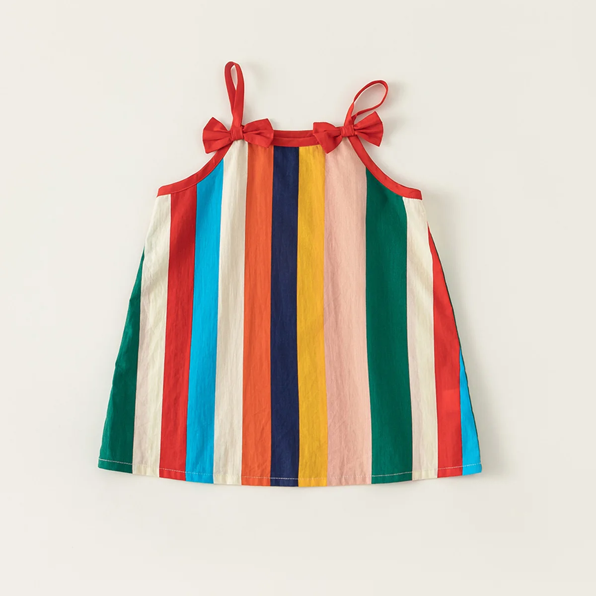 

Girls' Dress Summer 2023 New Baby Cotton A-line Loose Skirt Slip Dress Seaside Resort Style Dress Beach