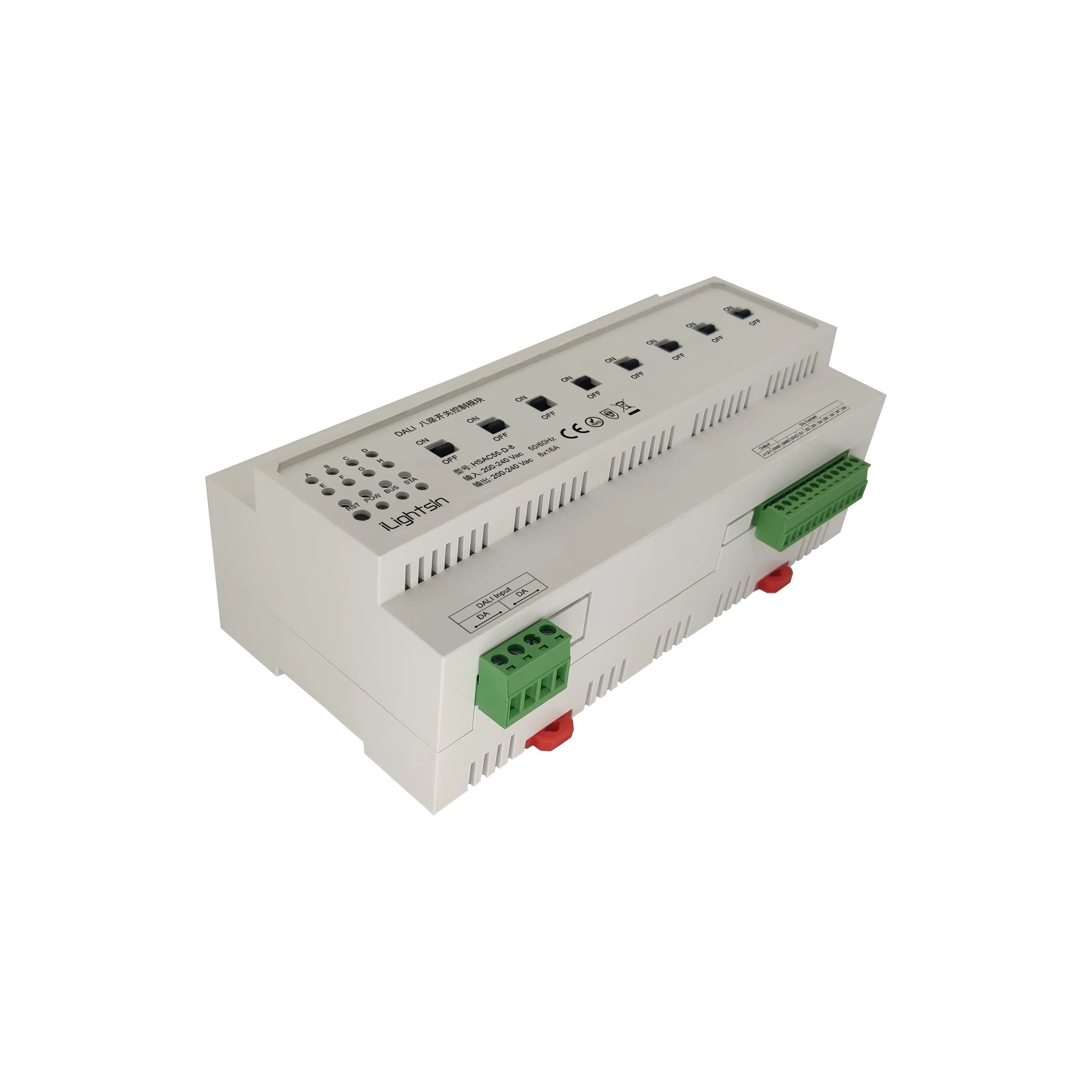 

smart IOT office DALI 8 channel master actuator gateway for Ethernet Connectors Table soccer Soybeans