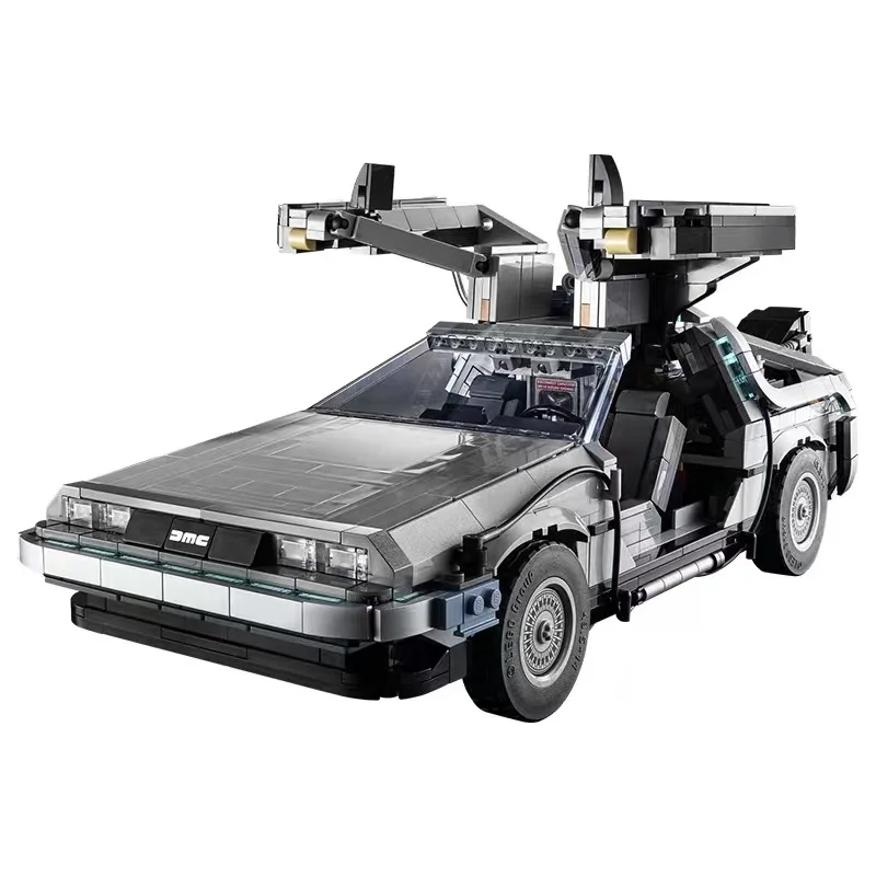 

Back To The Future DeLoreaned DMC-12 Time Machine 10300 Creative Expert Racing Car Moc Brick Model Building Blocks Toy