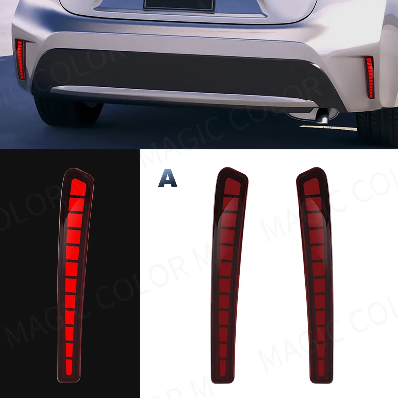 

Для Toyota Corolla Altis L LE XLE 2020 2021 Автомобильный задний бампер рефлектор красный цвет Копченый фотолампа тормоз противотуманная лампа 12 В