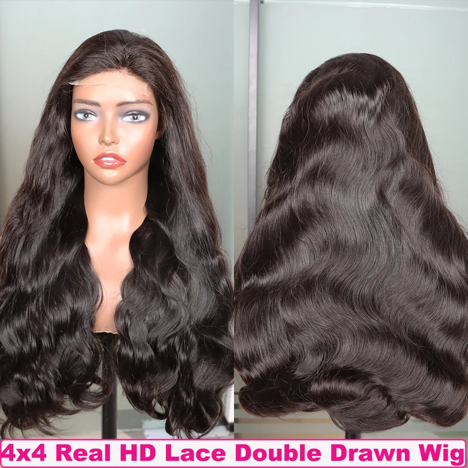 Yiwigs 200 Плотность Супер Двойная Вытянутая Объемная Волна Hd Парики Из Человеческих