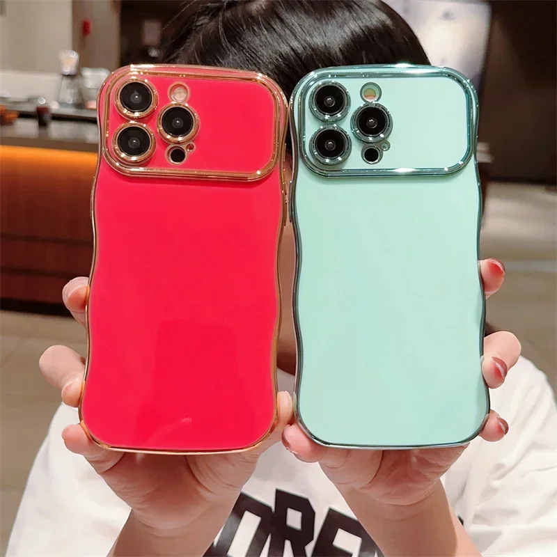 Роскошный чехол с волнистым покрытием для телефона iPhone 16 15 14 Plus 13 11 12 Pro Max