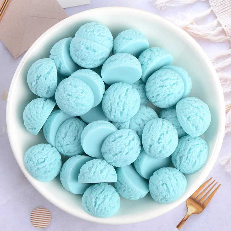 

10 шт. 18 мм 3D шар для мороженого, десерт, поддельная модель еды, украшение для телефона, аксессуары для украшения, товары для рукоделия