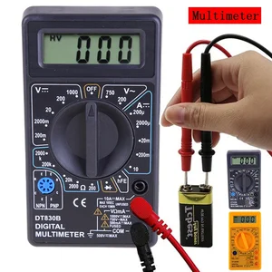 DT-830B LCD Digital Multimeter Test Electric Voltmeter Ammeter Ohm Tester AC/DC 750/1000V Amp Volt Ohm Tester Meter Pen