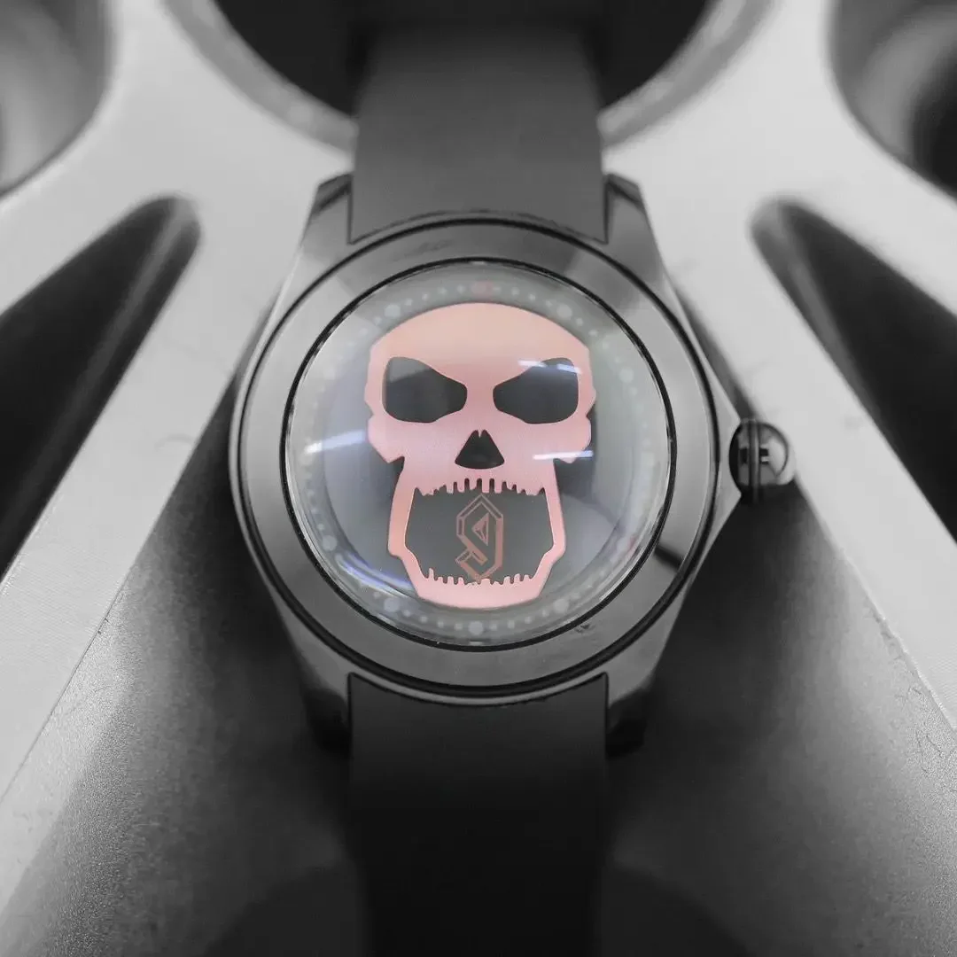 Фото Skull Bubble Watch Fully Automatic Men's Mechanical Watch Luminous Waterproof Design Large Dial №5