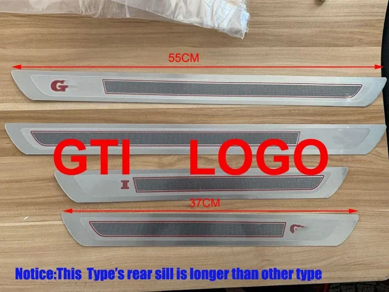 

3D травление 304 Накладка на порог из нержавеющей стали Накладка на порог для VW GOLF 6 7 7,5 8 GTI Passat Polo Touran R-line Jettat T-roc