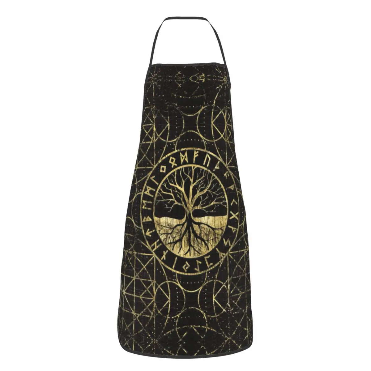 

Tree Of Life Yggdrasil And Runes Kitchen Chef Cooking Baking Apron Men Women Viking Norse Symbol Tablier Cuisine for Painting