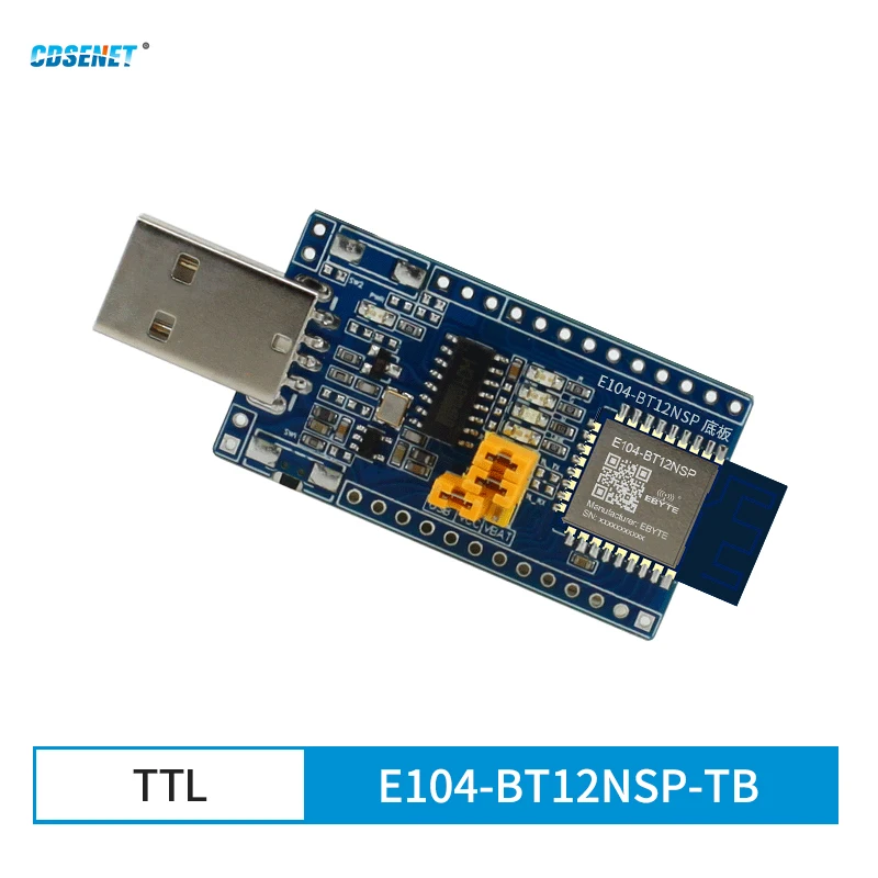 TLSR8253F512 комплект для тестирования BLE с голубыми зубьями Sig Mesh V1.0 Standard 10 дБм 2,4 ГГц UART SMD USB E104-BT12NSP-TB Tset Beta CDSENET