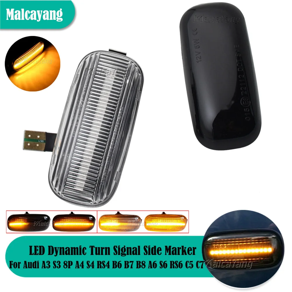 

8E0 949 127 8E0949127 LED Dynamic Side Marker Light Turn Signal Light For Audi A3 S3 8P A4 S4 RS4 B6 B7 A6 S6 RS6 C5 C7