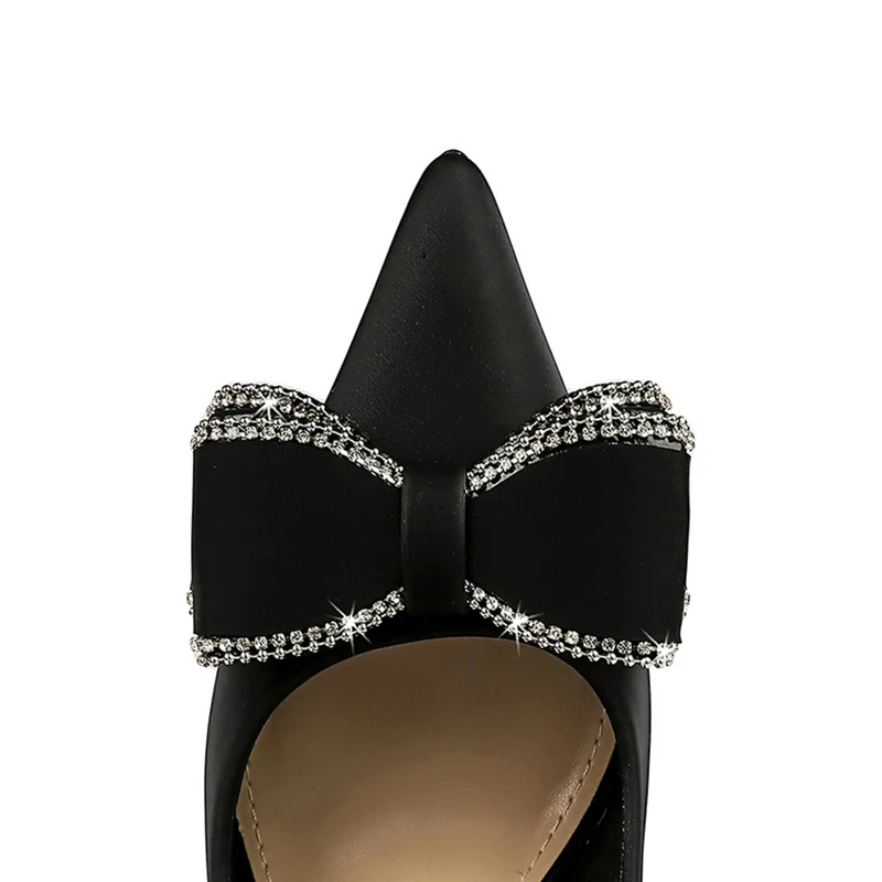 Туфли-лодочки BIGTREE в Корейском стиле шелковые туфли на очень высоком каблуке 10 см