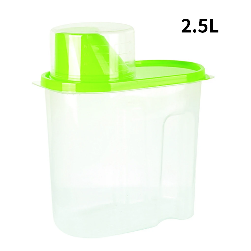 

1.9/2.5L PP Food Storage Box Plastic Sealpot Container Pantry Organizer Bottle Kitchen Food Organizer Jar with Seal Silicone Lid