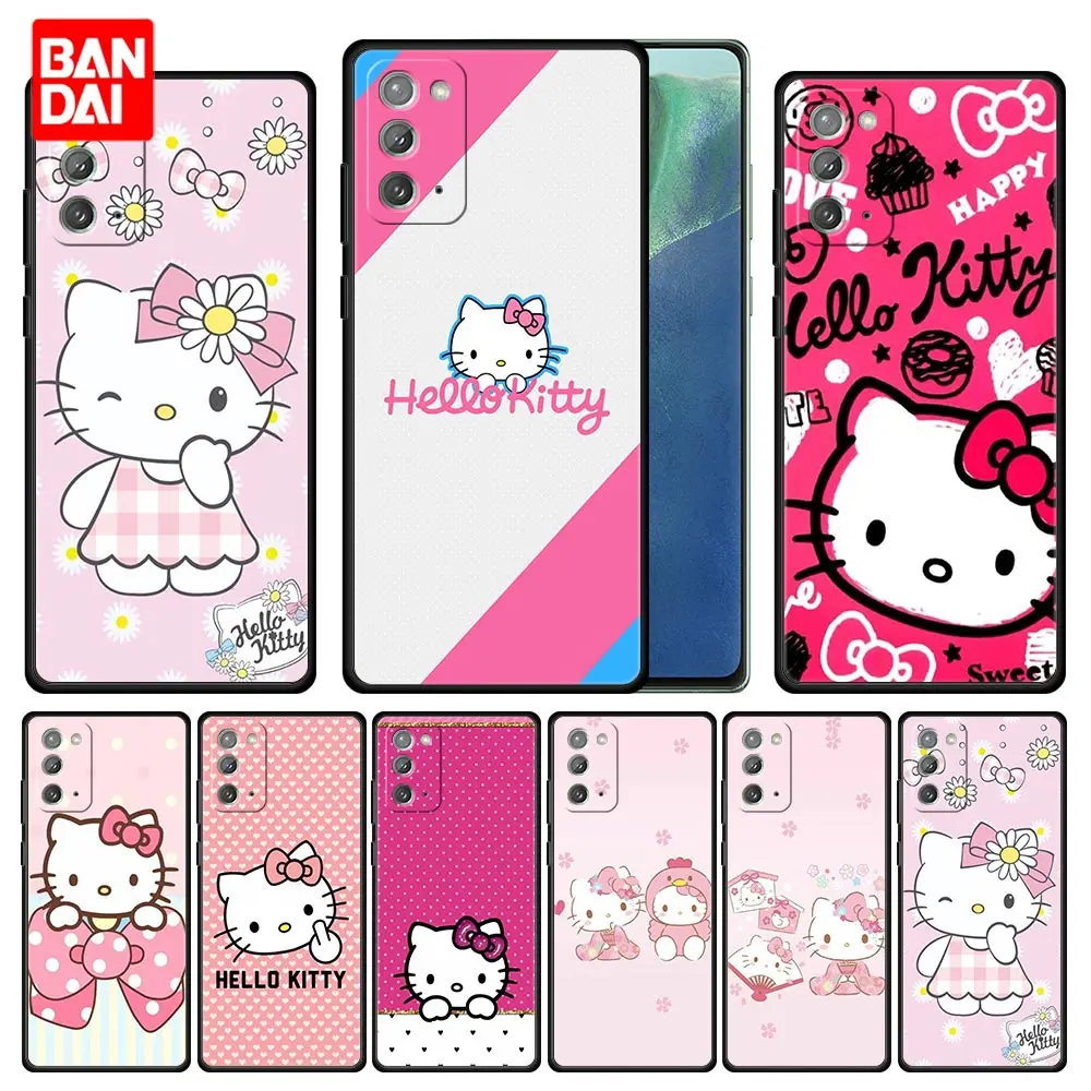 

Cover Case for Samsung Galaxy Note 20 10 9 8 S21 S20 FE Plus Ultra Lite 4G 5G Phone Full Capinha Accessorie Cute Hello Kitty