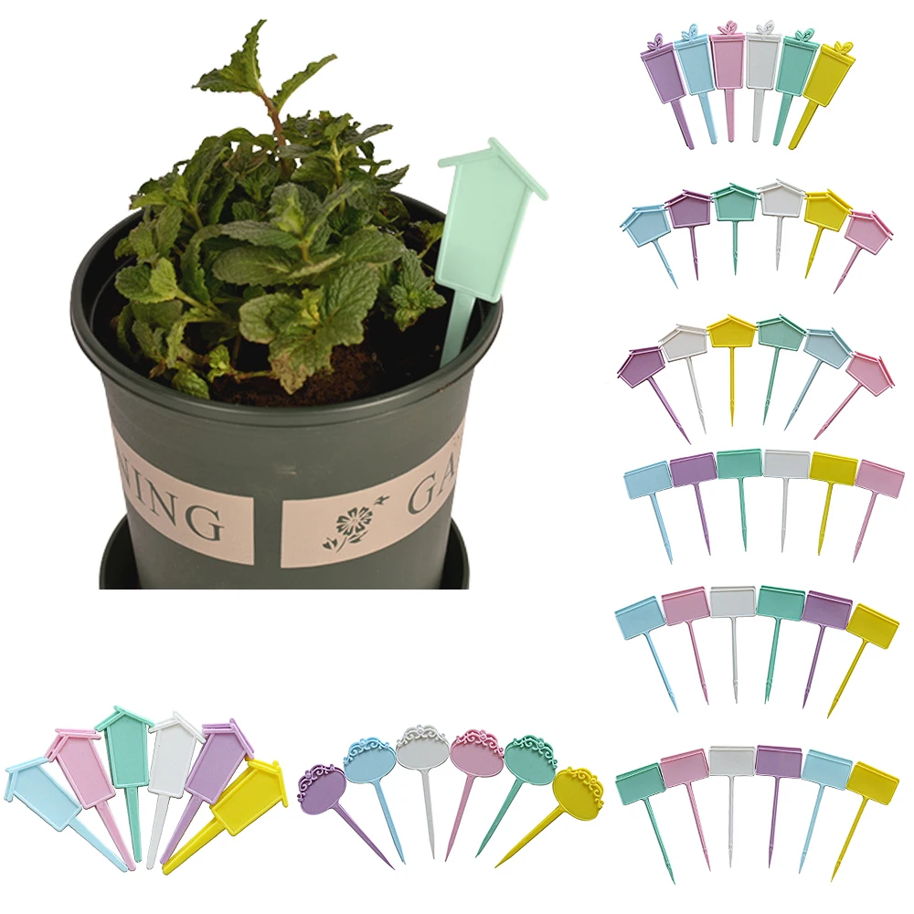 

12pcs Waterproof Plant Labels Garden Markers Plant Sign Tags Flower Vegetables Potted Sign Stakes Garden Plastic Plant Labels