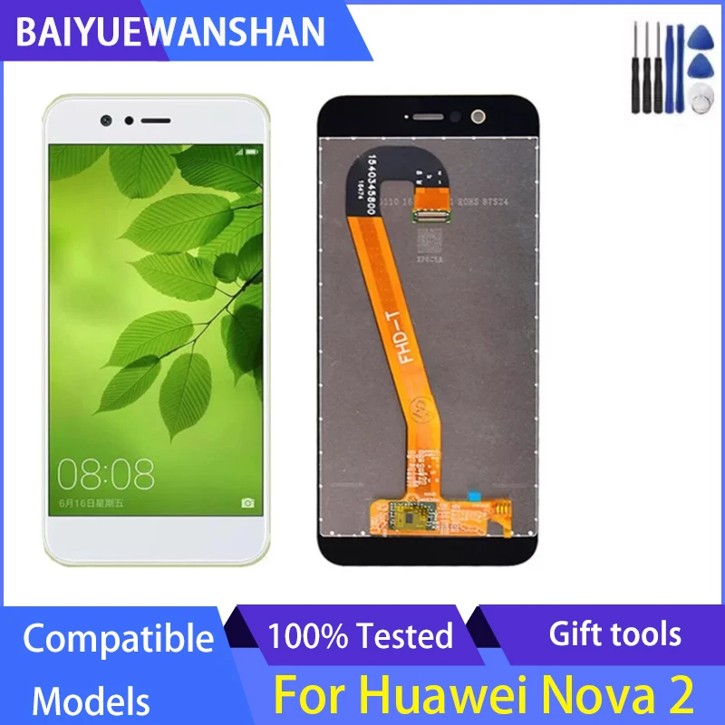 

5,0 "для Huawei Nova 2, ЖК-экран, дисплей, сенсорный дигитайзер, панель PIC-AL00 HWV31