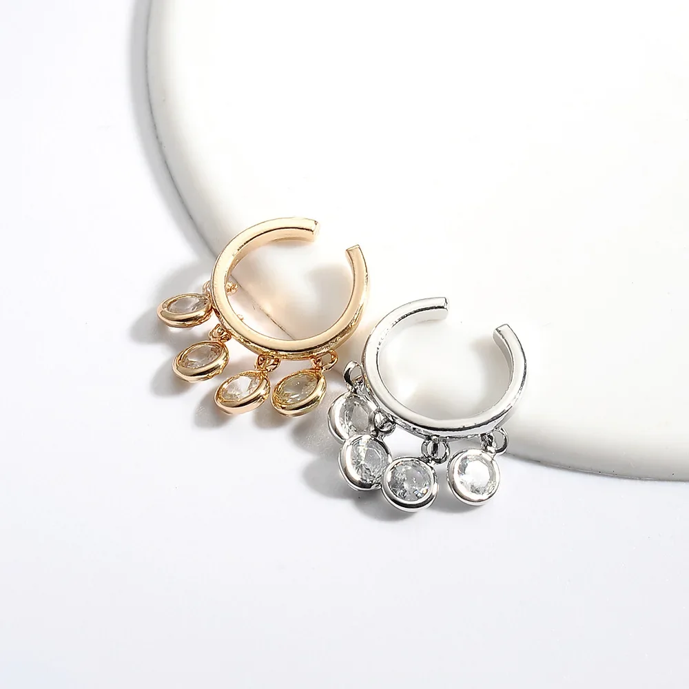 Милые медные серьги женские элегантные универсальные клипсы уникальные