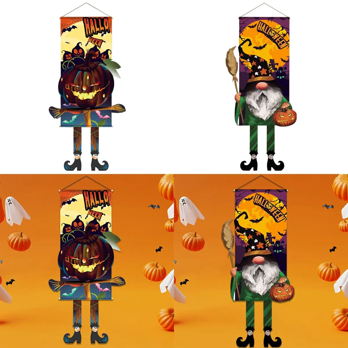 Подвесные Флаги На Хэллоуин фотосессия гнома украшение на трюки или подарки